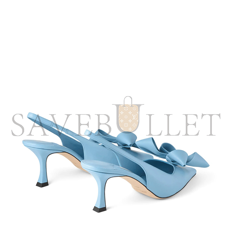 Ji*y Ch* staz sling back 70 dusty blue leather pumps stazsb70gkt